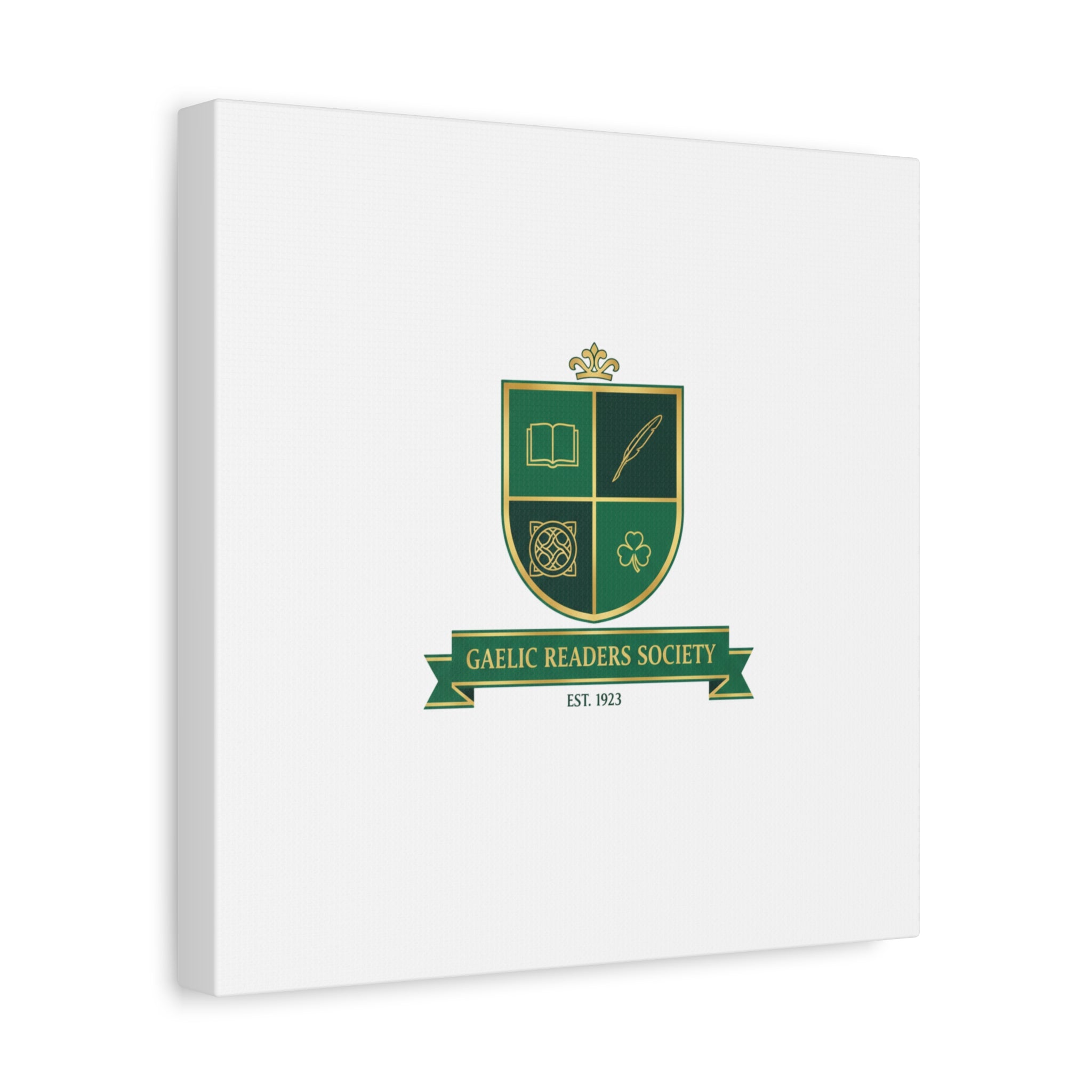 Gaelic Crest Shield Canvas | Celtic crest, Irish heritage logo 36" x 36" 1.25"