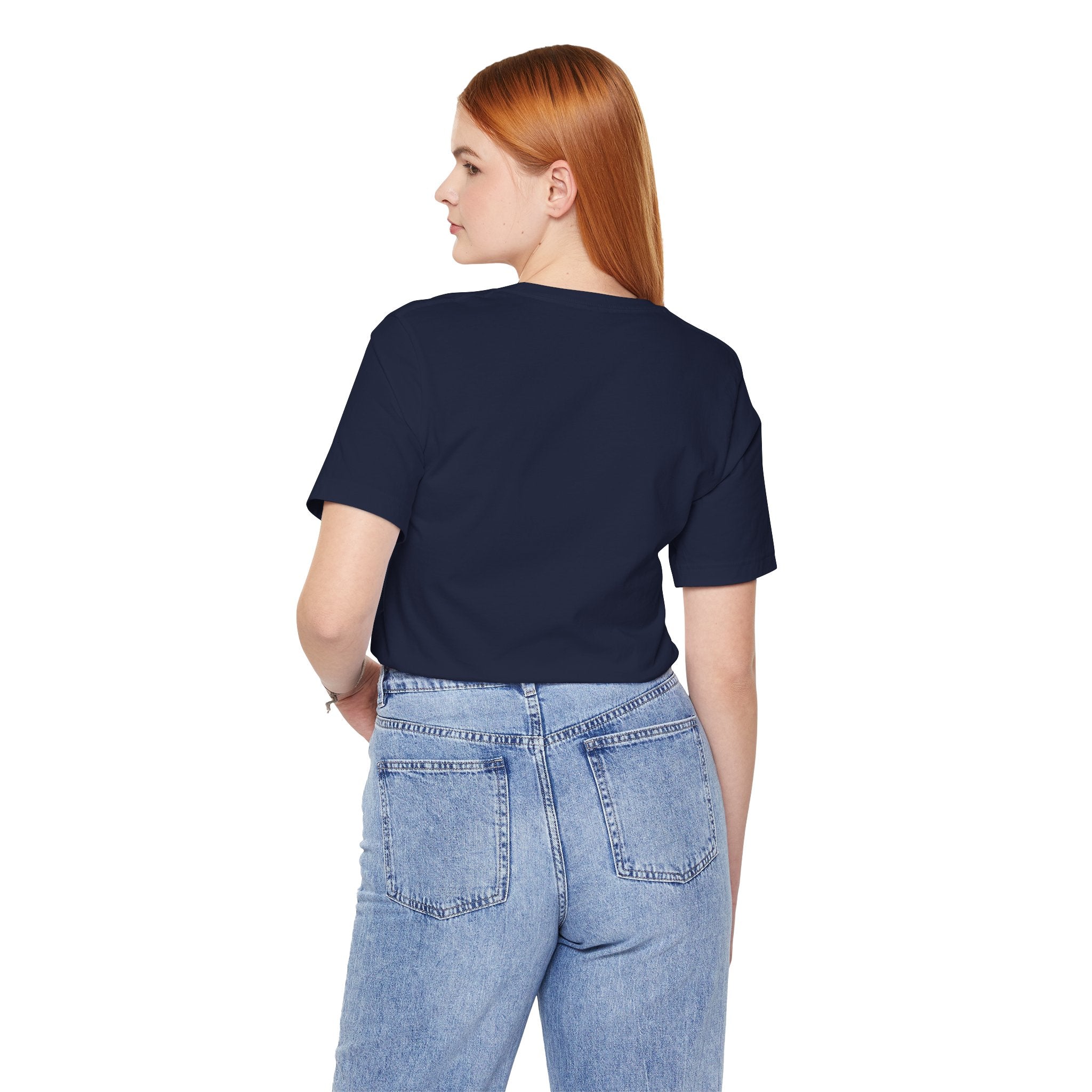 Gothic Arch Minimal Tee | Monastic Minimalism, serene typography Navy