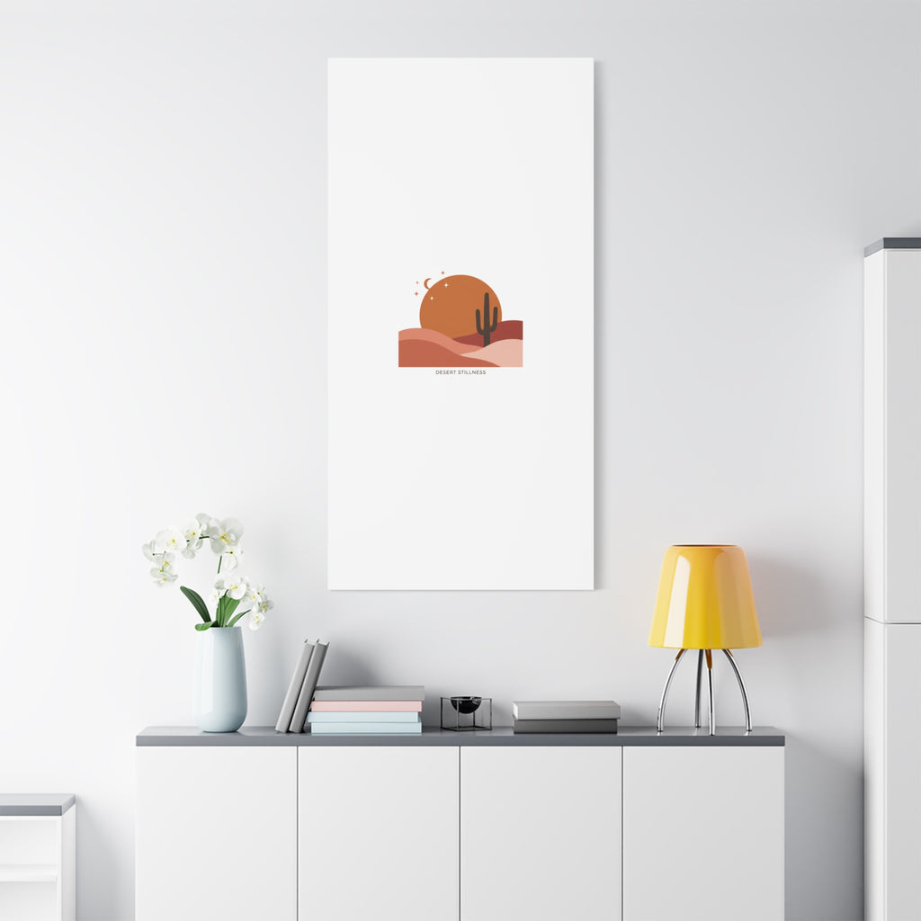 Desert Stillness Canvas, Desert Sunset Minimalist Mesa | Southwestern Art Print 36" x 36" 1.25"