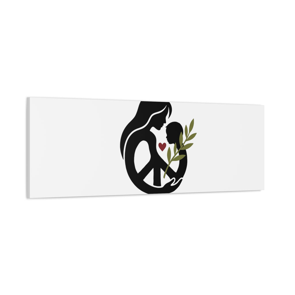 No More War Canvas, Anti-War Peace Protest Wall Art | Solidarity Ceasefire. 36" x 36" 1.25"