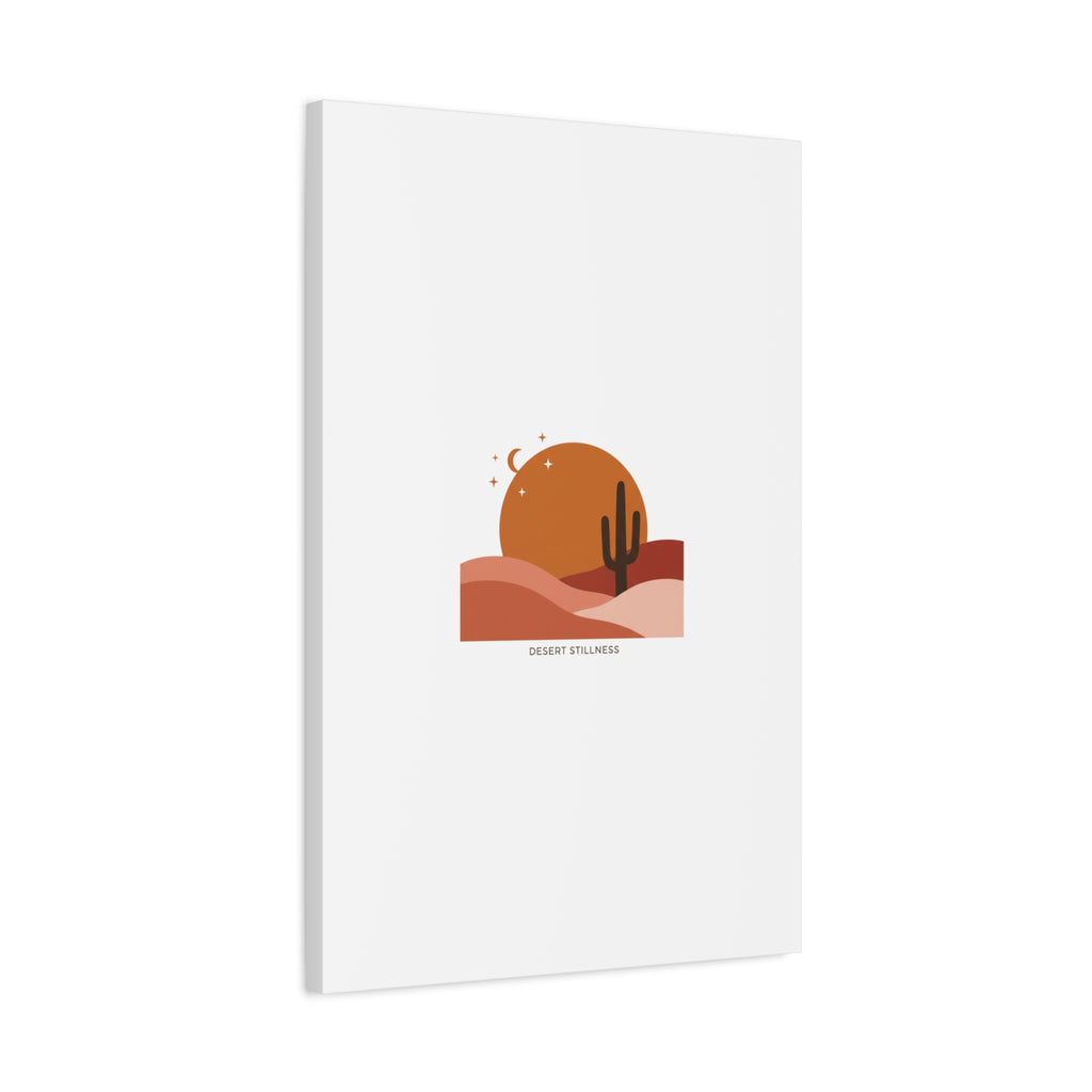 Desert Stillness Canvas, Desert Sunset Minimalist Mesa | Southwestern Art Print 36" x 36" 1.25"