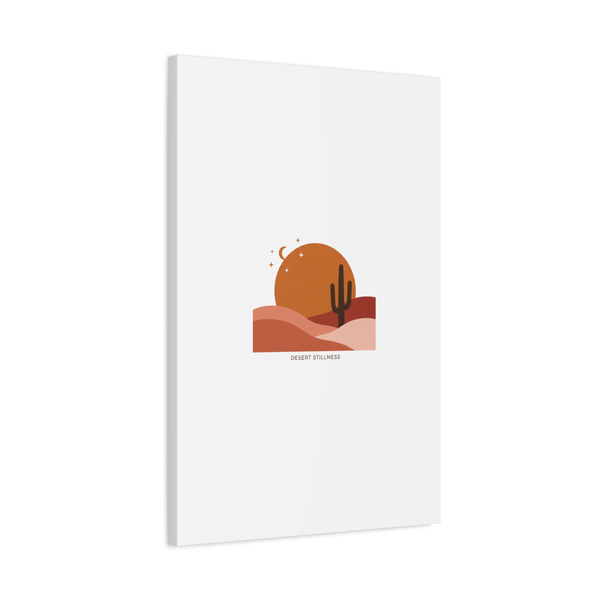 Desert Stillness Canvas, Desert Sunset Minimalist Mesa | Southwestern Art Print 36" x 36" 1.25"