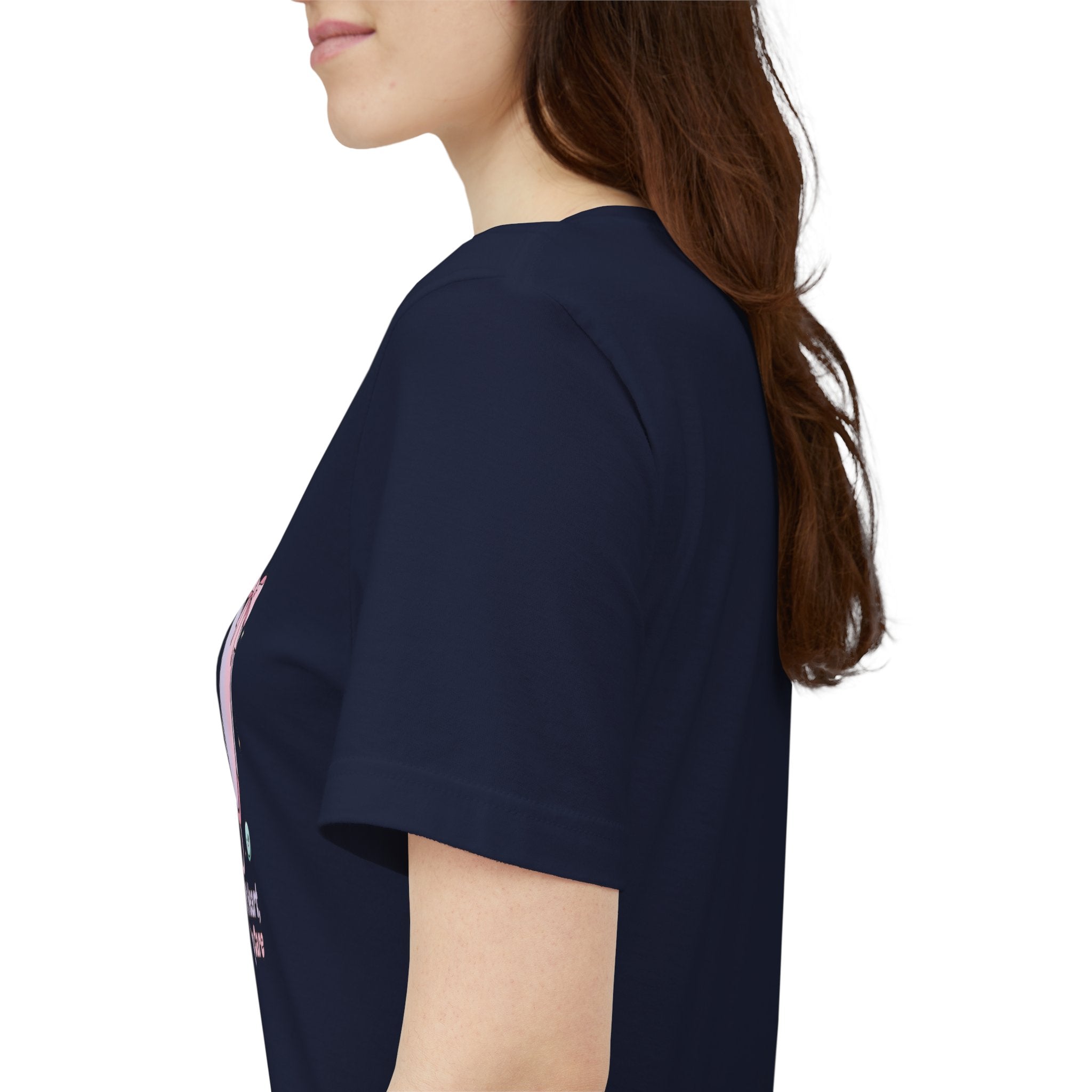 Soft Heart Strong Care T-Shirt | cute nurse graphic, pastel coquette medical shirt Navy