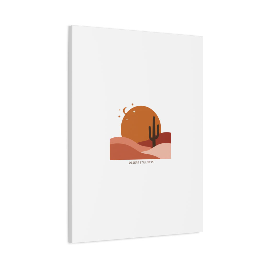 Desert Stillness Canvas, Desert Sunset Minimalist Mesa | Southwestern Art Print