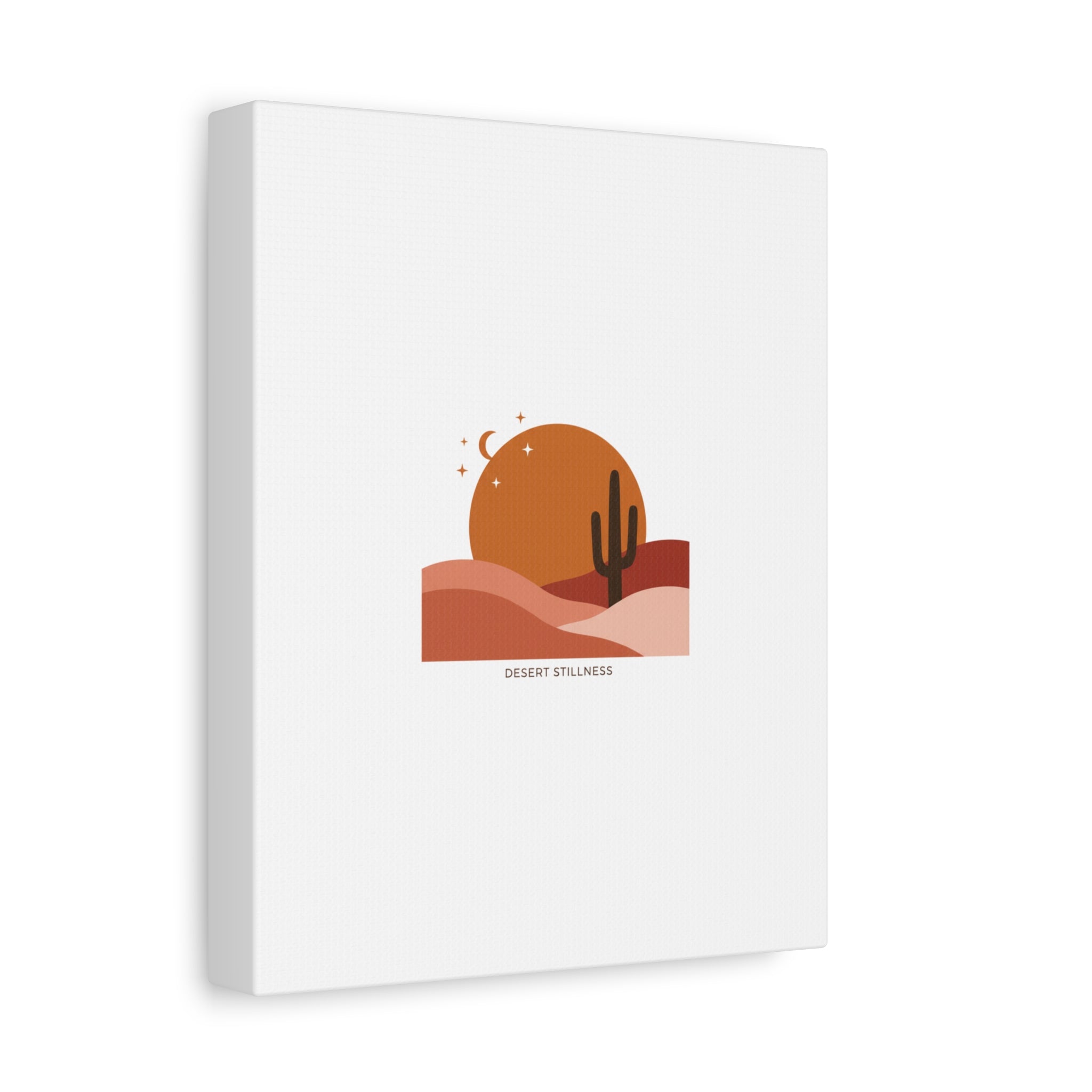 Desert Stillness Canvas, Desert Sunset Minimalist Mesa | Southwestern Art Print 36" x 36" 1.25"