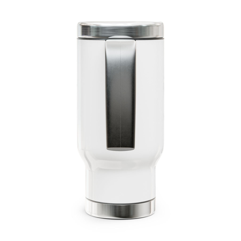 Travel Mug — 'Knucklehead' Fist Logo 14oz Stainless Steel Travel Mug with Handle 14oz
