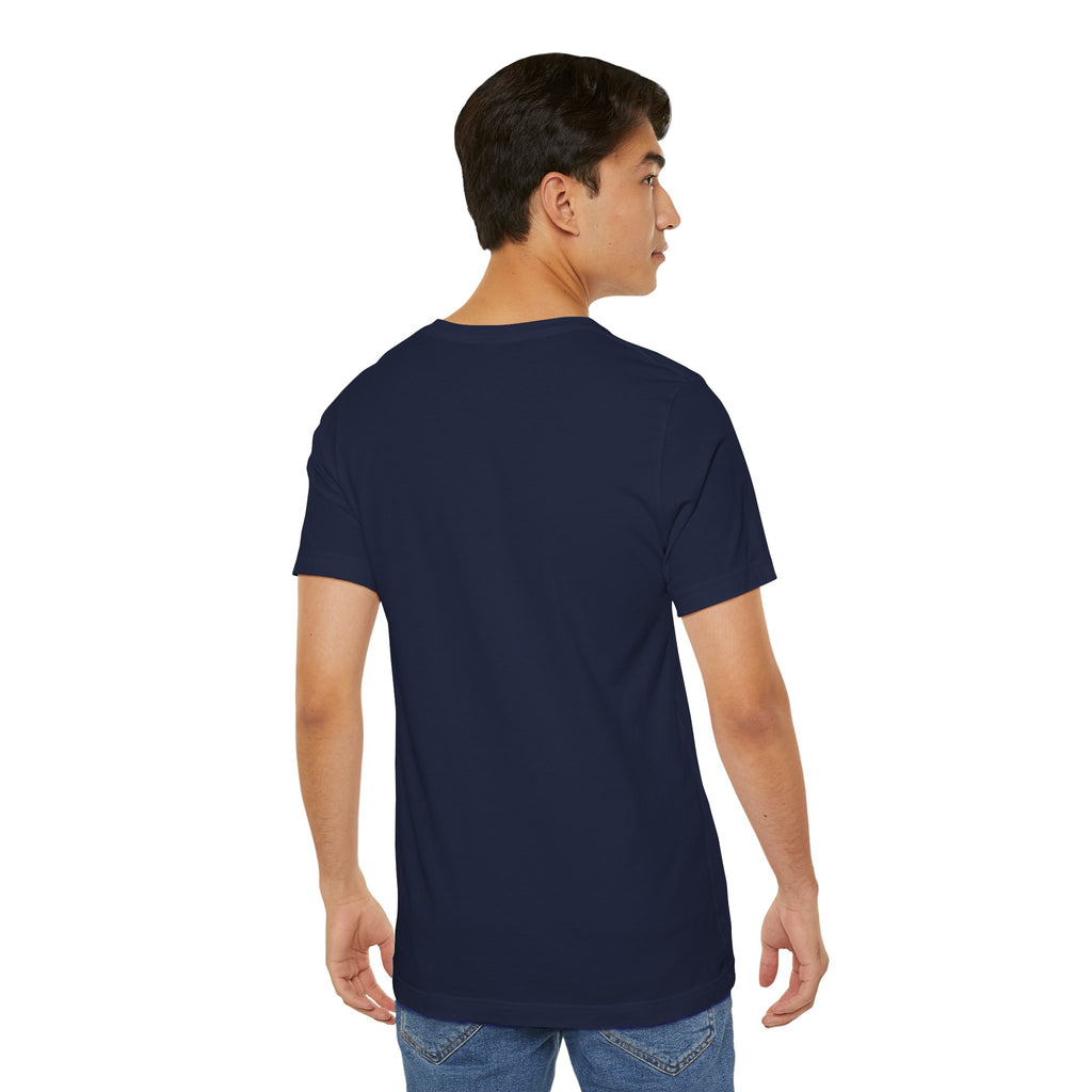 Gothic Arch Minimal Tee | Monastic Minimalism, serene typography Navy
