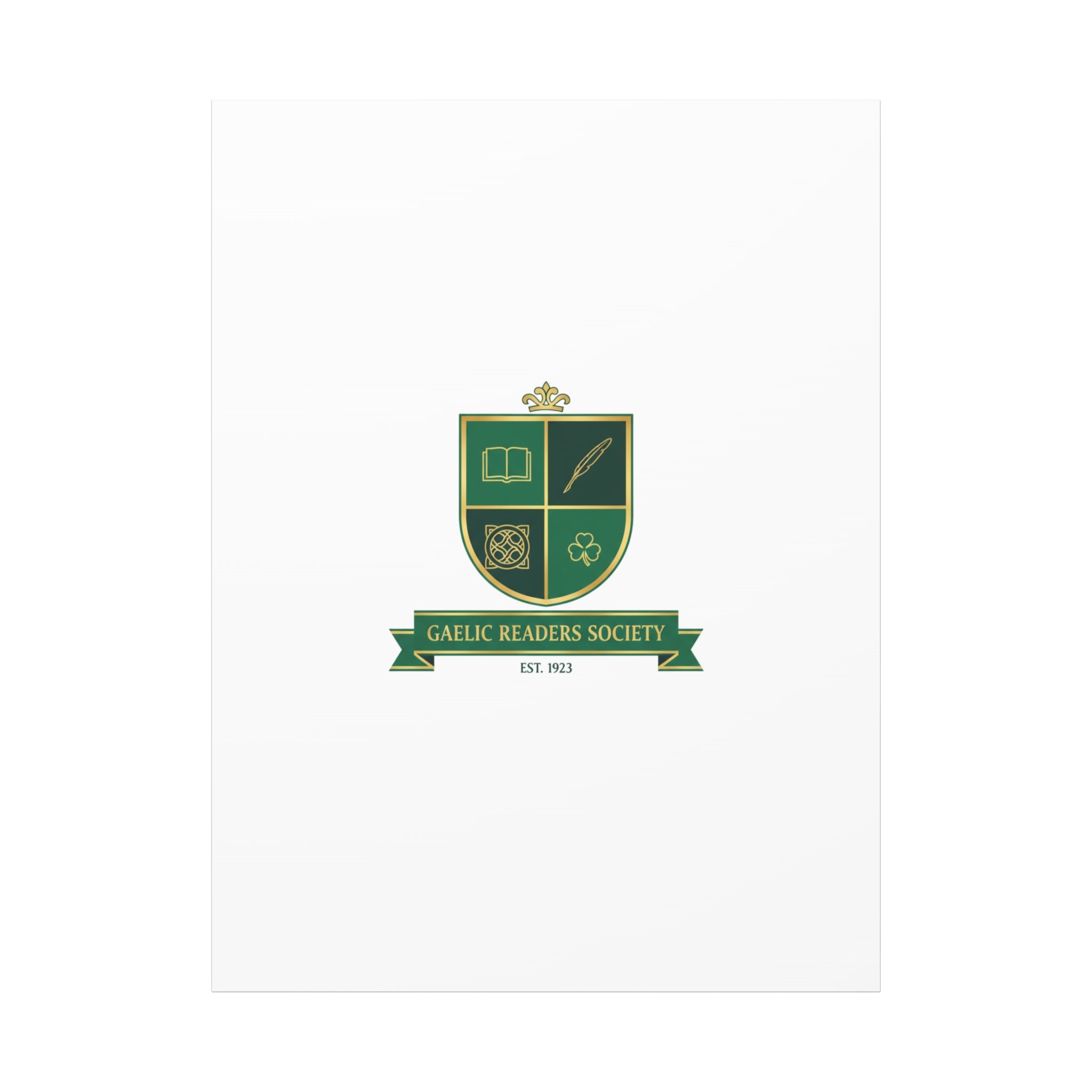 Gaelic Crest Shield Canvas | Celtic crest, Irish heritage logo