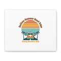 Endless Summer Road Trips Canvas | 1970s Sunset, Retro Surf Palm Art 10" x 8" (Horizontal) 1.25"
