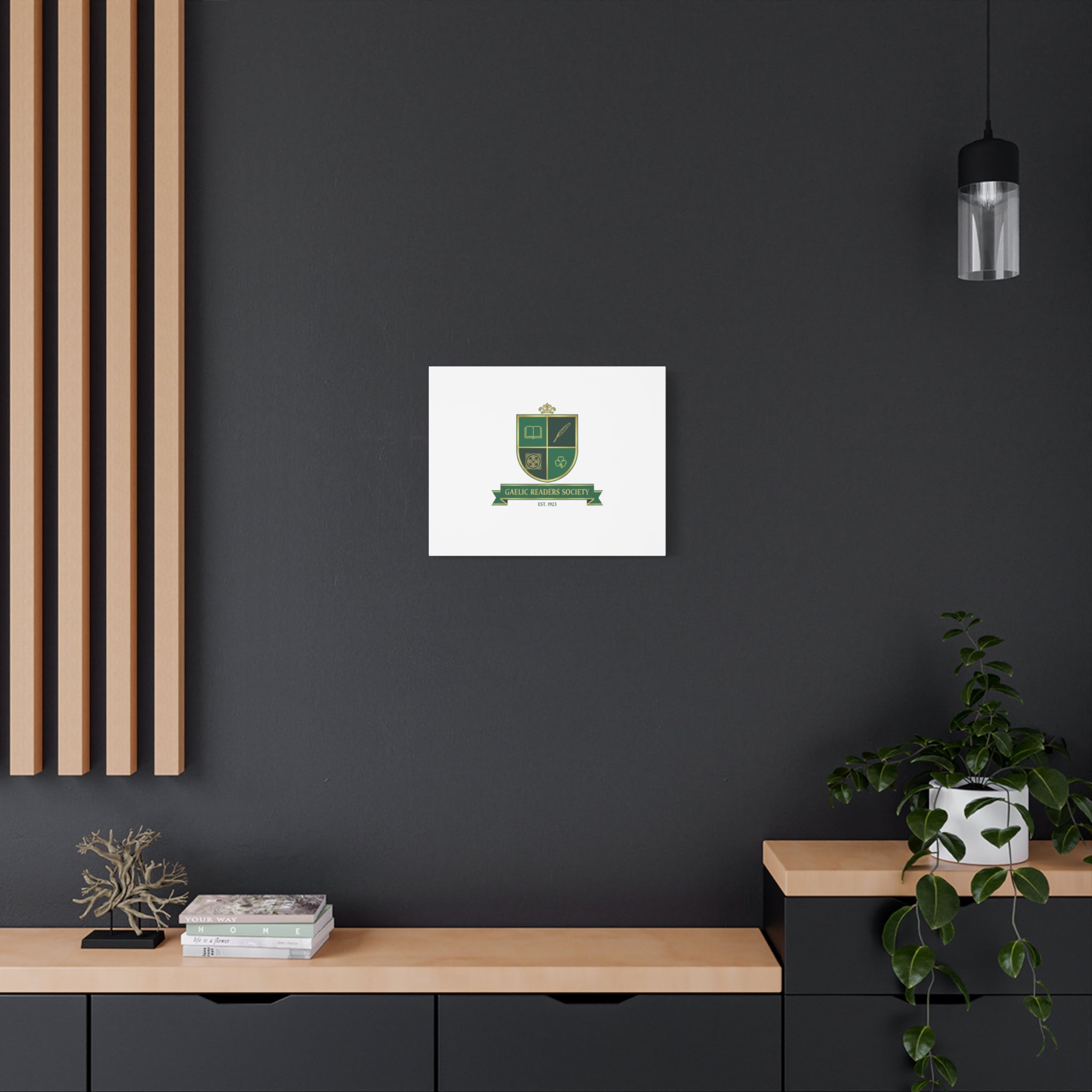 Gaelic Crest Shield Canvas | Celtic crest, Irish heritage logo 36" x 36" 1.25"