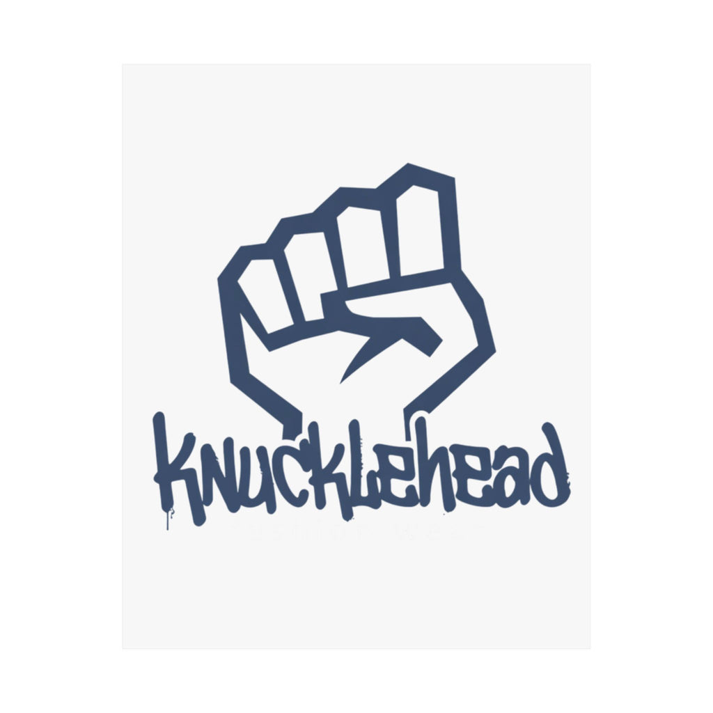 Knucklehead Fist Matte Poster — Urban Graffiti Wall Art 8" x 10" Matte