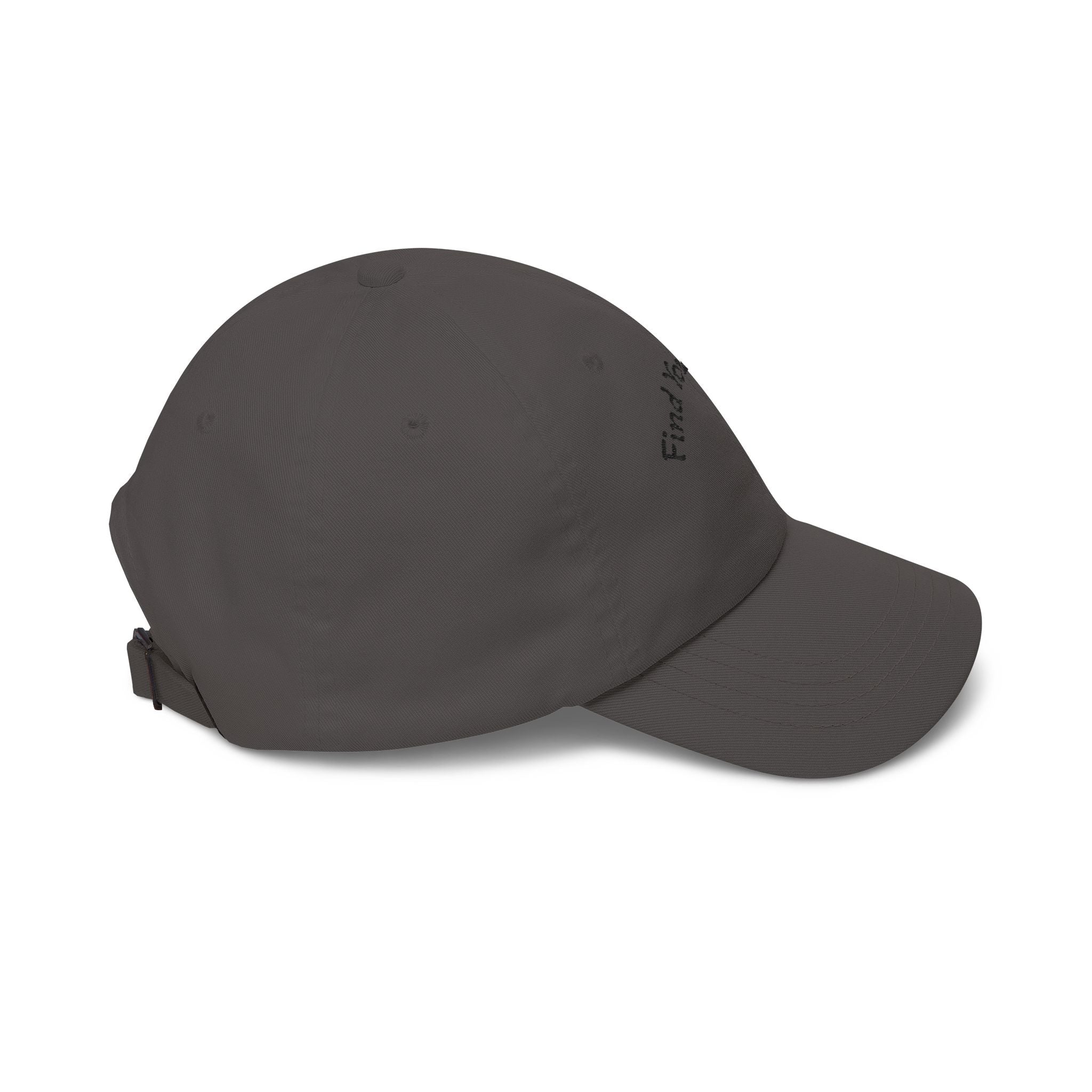Dad Cap – "Find You're Peace" Embroidered White Baseball Hat.
