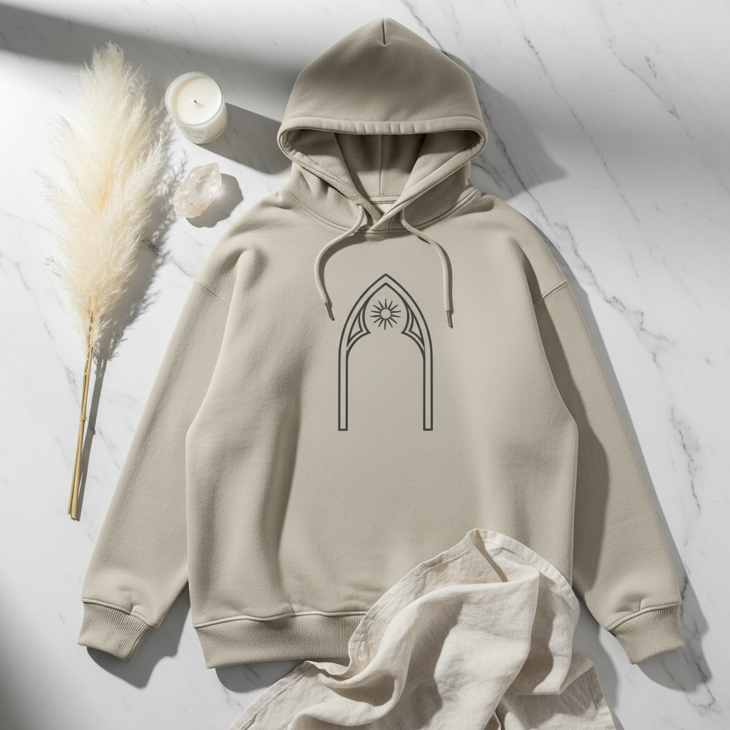Gothic Hoodie - Flat Lay