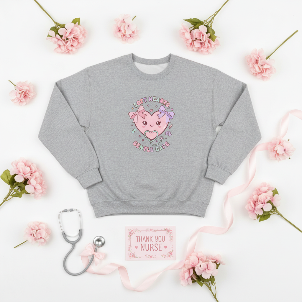 Nurse Sweatshirt - Flat Lay