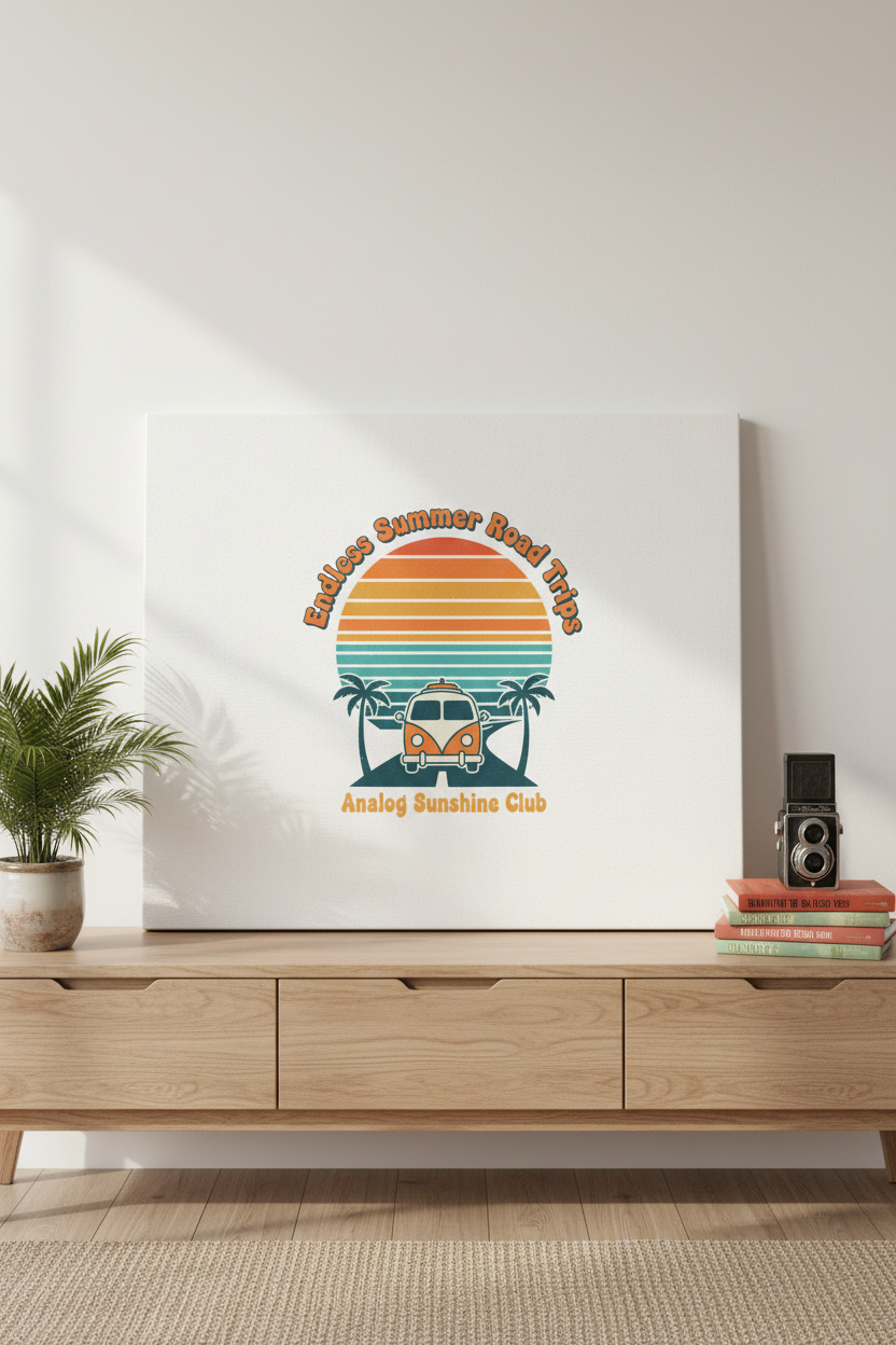 Road Trips Canvas - Console